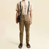 Houseofcuff Chino Slim fit Strecth Celana Panjang Jeans Pria - Krim Gelap