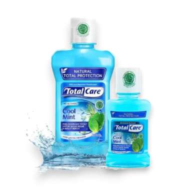 Surabaya - Total Care Cool Mint Mouthwash 250mL FREE Total Care Cool Mint Mouthwash 100mL