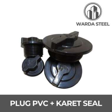 Plug Drat Luar PVC Penguin dan Karet Seal - Dop Tutup Pipa Pluk Inch 2 Inch