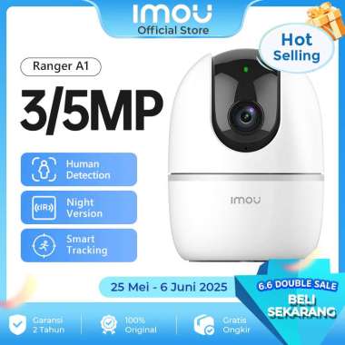 IMOU Ranger A1 3MP / 5MP Kamera CCTV Wi-Fi Pintar Deteksi Manusia Komunikasi Dua Arah Ranger A1 3MP