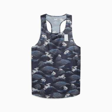 PUMA X SAYSKY Men Running Singlet AOP [52695616] XL New Navy