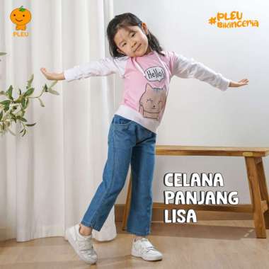 PLEU Celana Panjang Lisa | Celana Panjang Anak Perempuan Usia 1-10 Tahun 6 tahun Jeans Muda