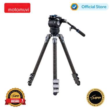 Benro Mammoth TMTH34CFBV6HPLUS Carbon Fiber Flip Lock Tripod + BV6HPLUS Head Tripod