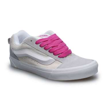 Vans Knu Skool Sepatu Sneakers Unisex - Pop Lace Grey [Vn000D6Zgry] 5.5