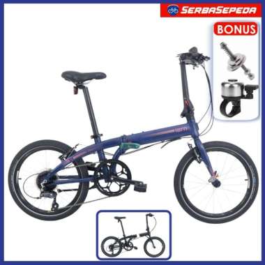 Sepeda Lipat - Sepeda Tern Link D8 MATTE MIDNIGHT MAGENTA