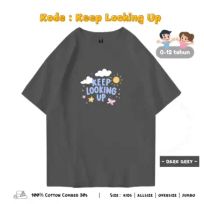 ELLIPSESINC Kaos Katun Pria & Wanita Warna Abu Tua / Dark Grey Collection