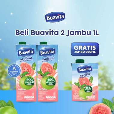 Beli 2pcs Buavita Jambu 1L Jambu Gratis Buavita Jambu 500ml