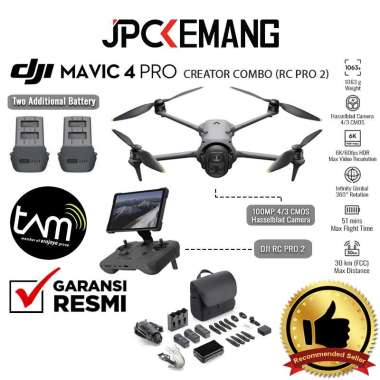 JPC KEMANG DJI Mavic 4 Pro 512GB Creator Combo with DJI RC Pro 2 DJI Drone Camera GARANSI RESMI