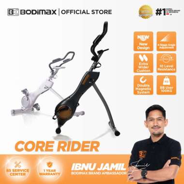 BODIMAX CORE RIDER β Sepeda Statis / Alat Fitness / Machine ABS / Stepper Bike / Abdominal Workout w