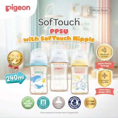 Pigeon PR010212 SofTouch BPP Nursing Bottle PPSU 240 ml Logo