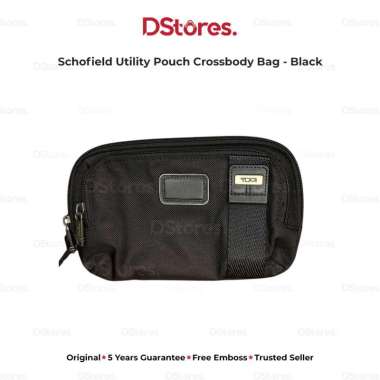 TUMI Tas Selempang Schofield Utility Pouch Crossbody Bag - Black