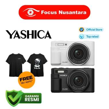 FOCUS NUSANTARA - YASHICA City 200 Digital Camera Kamera Pocket GARANSI RESMI Black