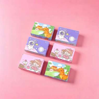 OEM SK-M385 Mainan Edukasi Anak Alat Lukis Patung Gypsum Motif Animasi Lucu / Paint Gypsum Mainan DI