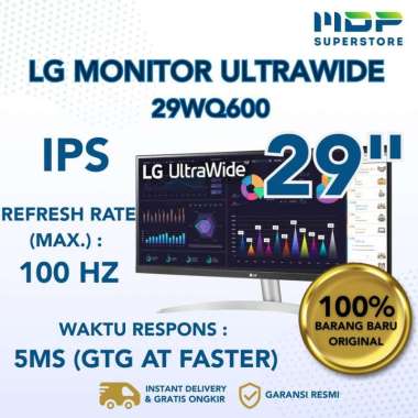 LG 29WQ600-W UltraWide 29" WFHD IPS Monitor with 100Hz HDR10 Technology