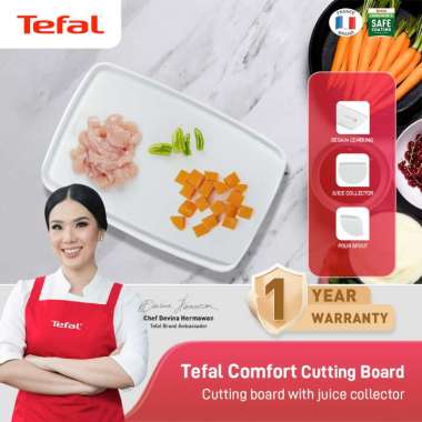 [NEW LAUNCH] Tefal Comfort Plastic Cutting Board / Talenan Premium Multifungsi Anti Tumpah