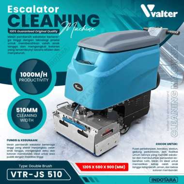 Mesin Pembersih Tangga Eskalator Valter VTR-JS 510 (Double Brush & Wired Operation)
