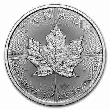 Royal Canadian Mint Silver Coin Maple Leaf 1 oz RCM Canada LBMA Koin Perak Elizabeth II Charles III 
