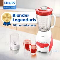 Philips Blender HR2116/60 - Blender 2 liter - Blender Philips Blender kaca 350 W - Merah