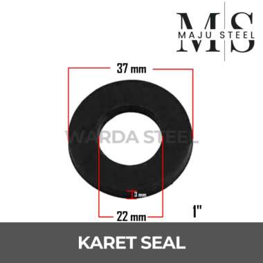 Karet Seal Ring - O Ring Rubber Kran Keran Bulat Hitam 1 Inch