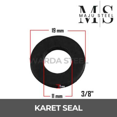 Karet Seal Ring - O Ring Rubber Kran Keran Bulat Hitam 3/8 Inch