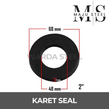 Karet Seal Ring - O Ring Rubber Kran Keran Bulat Hitam 2 Inch