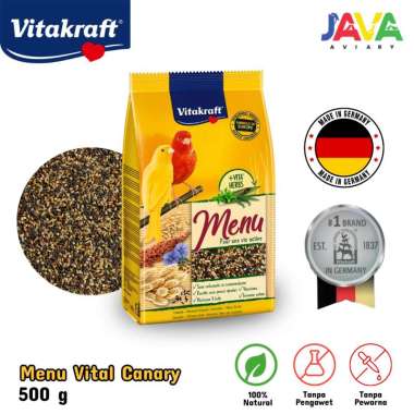 Vitakraft Menu 500gr Pakan Premium Kenari Import/Local Semua jenis Kenari - Canaries Bird Food pakan