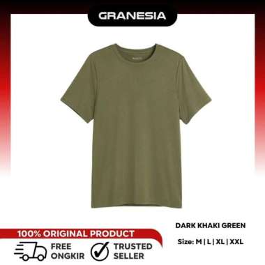 Baju Olahraga Pria H&M Regular Fit in DryMove Men's Sports Top HMT033/HMT040|Kaos Lari Polos Size L