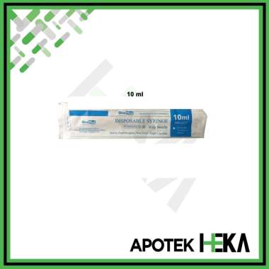 Disposable Syringe 1 3 5 10 ml cc Spuit Box isi 100 - Onemed Suntikan 10 cc