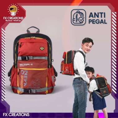 Ransel Sekolah Anak Anti Pegal Evangelion School Backpack FX Creations SNA242019AGS-89