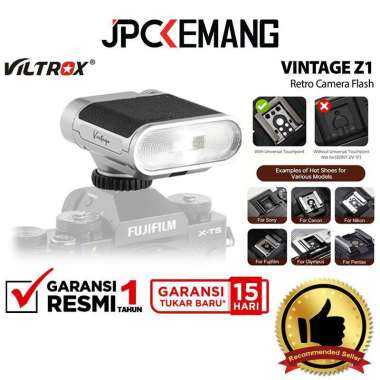 JPC KEMANG Viltrox Vintage Z1 Retro On-Camera Flash Viltrox Z1 Studio Speedlite Lighting GARANSI RES