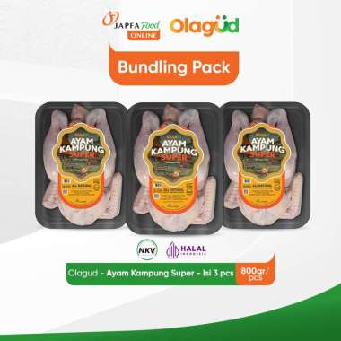 Olagud Ayam Kampung Super Fresh Probiotik 800gr - Isi 3 pack