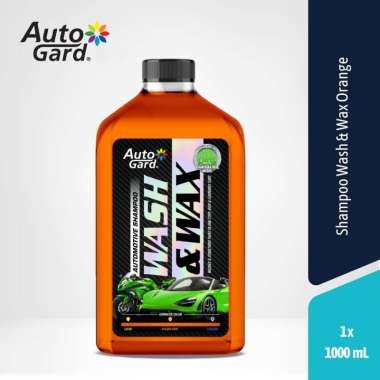 AutoGard Wash & Wax Shampo Shampoo Sampo Sabun Cuci Mobil Motor Cairan Kental Busa Foam Wangi Orange