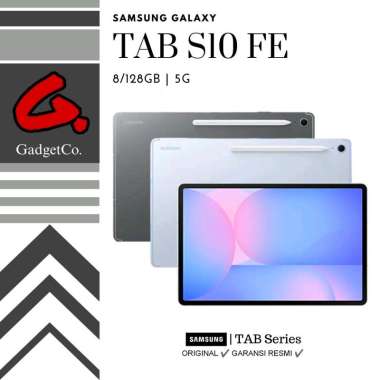 Samsung Galaxy TAB S10 FE 5G 8/128GB Garansi Resmi Hitam