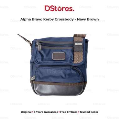 TUMI Tas Selempang Alpha Bravo Kerby Crossbody - Navy Brown