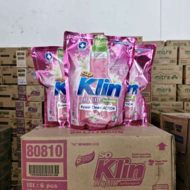 Promo Harga So Klin Liquid Detergent + Softergent Pink 1600 ml - Blibli