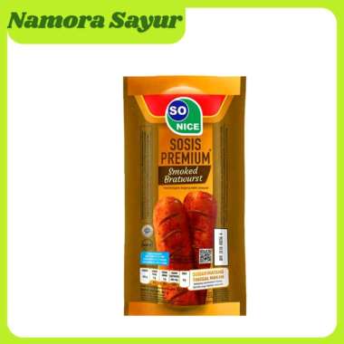 Promo Harga So Nice Sosis Siap Makan Premium Smoked Bratwurst 60 gr - Blibli
