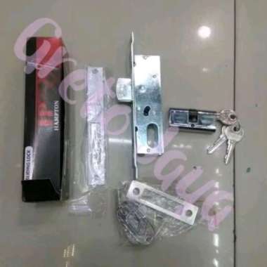 Kunci HP Pintu Swing Lurus Alumunium Almunium Aluminium HAMPTON 5123 LURUS / SWING