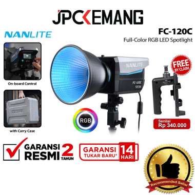 JPC KEMANG Nanlite FC-120C RGB LED Full-Color Spotlight Nanlite FC120C FC 120 C Flash Studio Lightin