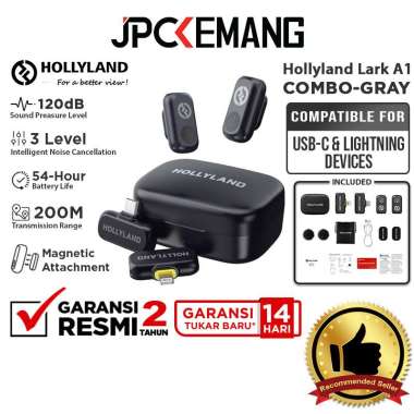 JPC KEMANG Hollyland Lark A1 Combo / Mini Duo / Type-C / Lightning Mic Dual Wireless Microphone HP S