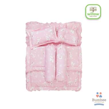 Perlengkapan Tidur Bayi - Bumbee Baby Matress Set CTR Pink Rabbit Full