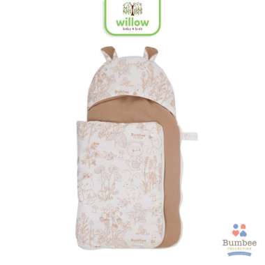 Selimut Bayi - Bumbee Sleeping Bag Newborn CTR Sketch Garden Waffle Cream