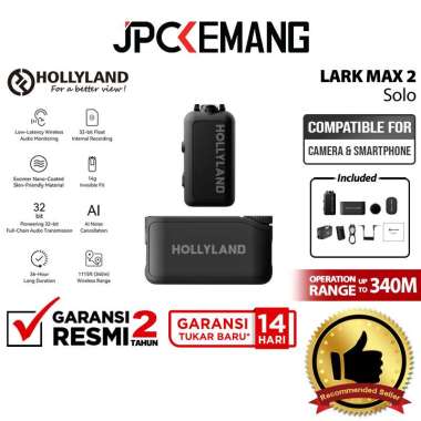 JPC KEMANG Hollyland Lark Max 2 Ultimate Combo / Combo 2 & 4 Person / Solo / OWS Earphone Wireless M