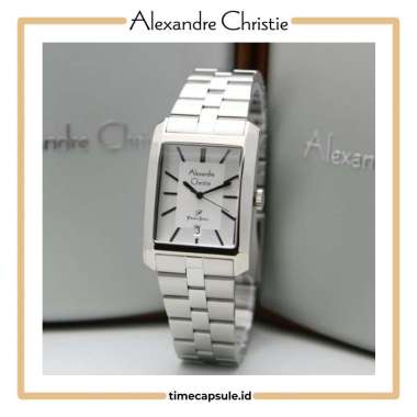 Jam Tangan Pria ALEXANDRE CHRISTIE Original AC 1019 MD Garansi Resmi 1 Tahun SILVER WHITE
