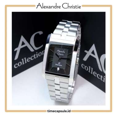 Jam Tangan Pria ALEXANDRE CHRISTIE Original AC 1019 MD Garansi Resmi 1 Tahun SILVER BLACK