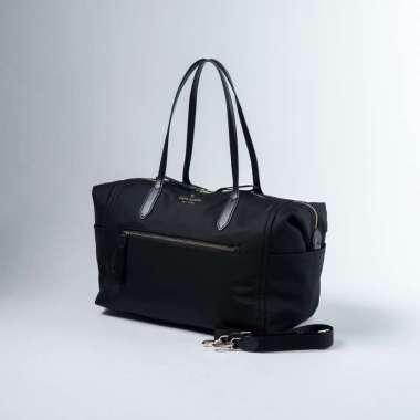 Tas KATE SPADE GHW NYLON BLACK MULTI POCKET ZIP TOTE BAG LARGE 100% ORIGINAL 41X21X32CM