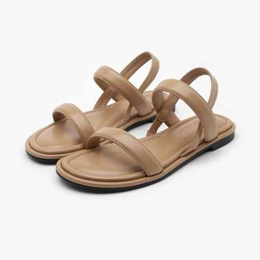 SAPPUN Rovina Round Strap Sandals (1cm) - Sandal Strap Wanita 35 BEIGE