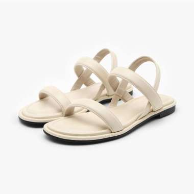 SAPPUN Rovina Round Strap Sandals (1cm) - Sandal Strap Wanita 39 IVORY