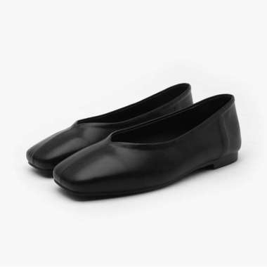 SAPPUN Mannerin Square Flats (1cm) - Flat Shoes Wanita 36 BLACK