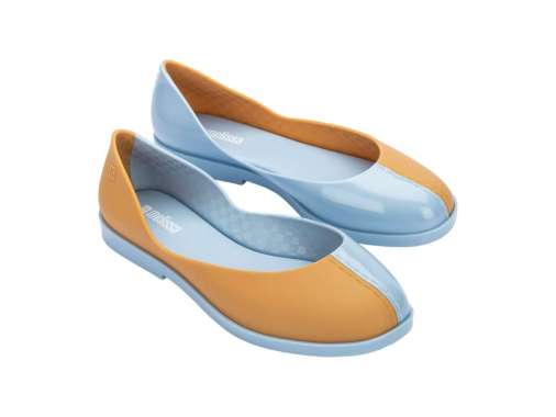 Melissa Switch Ad Blue/Beige Sepatu Flat Wanita 35-36