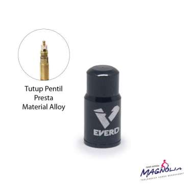 Tutup Pentil Ban Presta Sepeda Motor Alloy Keren Hitam